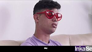 Ebony from Colombia super big-ass fucks two best gay friends