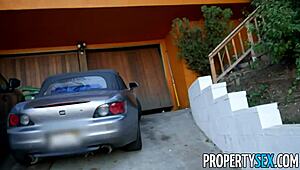 Hot Redhead Agent Offers Sexual Favors