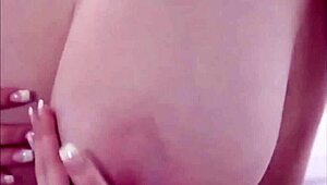 a hungry young woman fucks a big cock at home.