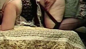 Doggystyle Sex with French Maid in Tight Outfit and Stockings on Display.