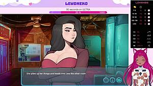 vtuber lewdneko plays sleeve shock with moaning