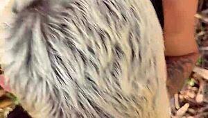 I took a walk behind the school, met a horny young guy, fucked his tight ass, and filled his mouth with cum.