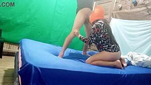 she flashes natural tits in lingerie for stepdad's homemade video