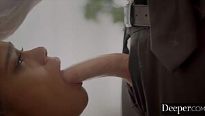 Deeper Gorgeous Scarlit Gets Handcuffed And Fucked Hard