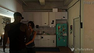 Does Jill Valentine give a monster handjob for a pearly necklace?