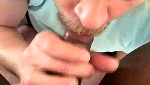 British guy subtly sucks ilovesex305's dick, hinting at hidden desires in this European blowjob scene.