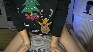 i received hot sex and oral creampie from stepsister anna as christmas gift