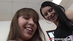 Sexy Babes Smoke While Stripping Hardcore