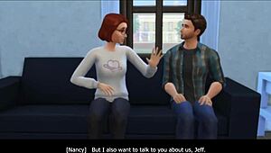 Addicted to Vanessa in Sims 4, the Girl Next Door Seduces at Wedding.