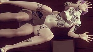 Hentai Futanari Alice Gets Footjob And Doggy Fuck