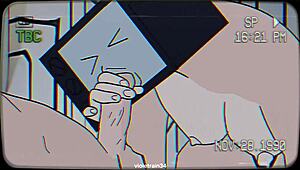 tv woman seduces cameraman in wild skibidi toilet sex animation 😏🚽