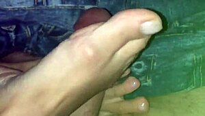 Beautiful Wife Delivers Intense Footjob Fetish