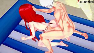 parasoul bikini fucking in skullgirls 3d fantasy