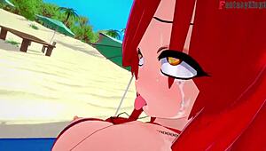 parasoul bikini fucking in skullgirls 3d fantasy