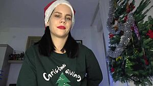 i received hot sex and oral creampie from stepsister anna as christmas gift