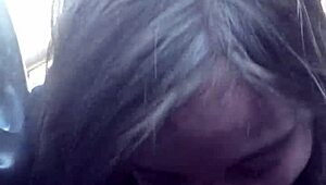 Wow, my lesbian bestfriend giving road head is wild!