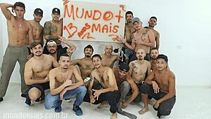 Watch These 13 Workers Fuck Bareback Before Work!