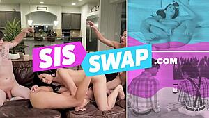 Krásná MILF svádí nevlastního syna na hluboký výstřik dovnitř