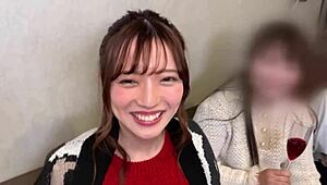 Drunk girl sucks nipples hard!