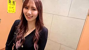 Top Japanese beauty from a popular club enjoys raw intimate action after hours.