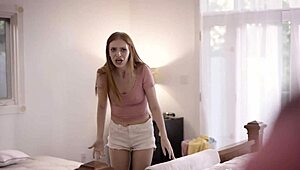 Pervert Neighbor Spies on 19yo Maya Kendrick, Caught in Deepthroat Act