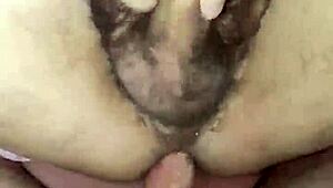 Close up of my dick going in and out until he cums
