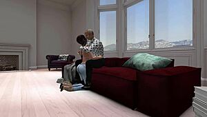 Edmond's Home Bololo Chat with Young Brunette Blowjob