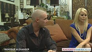 Tattooed Monique Alexander, those small tits getting jizzed?