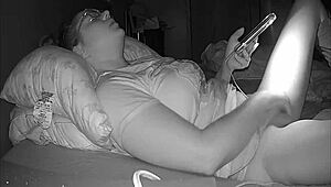 Busty girl records a private video for her girlfriend, caught on hidden cam