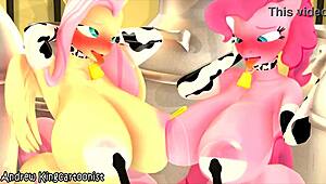 Fluttershy My Little 18+ Pony Girl Gets Wild in Furry Hentai Action in 2023