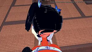 demon slayer hentai with aoi kanazaki and tanjiro getting dirty.