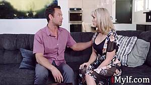 milf amber chase sneaks a quick bang with hot stud.