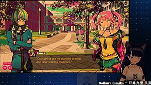 chainsaw girl dohna dohna gives a blowjob and fights stylishly with chains.