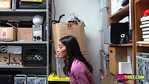 Officer Fucks Petite Teen 18+ at Work