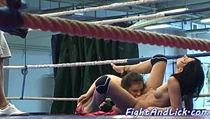 Babe Anally Fingered By Lesbian Beauty