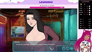 vtuber lewdneko plays sleeve shock with moaning