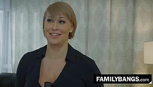 Stepson Oliver Davis Stretches Stepmom Ryan Keely's Limits in Familybangs Com Feature.