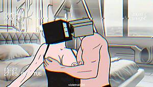 tv woman seduces cameraman in wild skibidi toilet sex animation 😏🚽