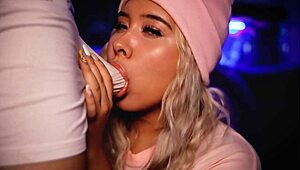 Blonde Angel Seduces Friend's Cock While Chatting on WhatsApp