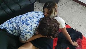 I caught my niece studying and she begged me to teach her how to fuck for the first time