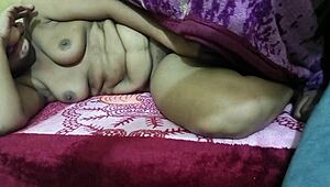 Desi Bhabhi Enjoys Cucumber Play With Her Lover