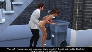 Addicted to Vanessa in Sims 4, the Girl Next Door Seduces at Wedding.