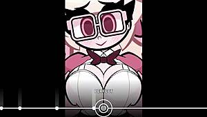 Plucknix Gets Fucked by Huge Cock to Music Rhythm in Hentai Game