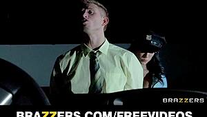 thick big tit cop deepthroats and rides like a pro