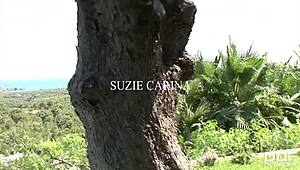 Horny Babe Suzie Carina Fills Butthole!