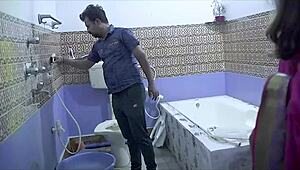indian bhabhi enjoys hardcore sensual sex in bathroom