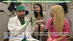 Clov - Busty Asian Mina Moon faces humiliating gyno exam by Doctor Tampa for university entry at GirlsGoneGyno com