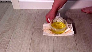 curvy milf pisses in white panties showing off dirty fetish.