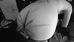 Holy Cow! Lesbian MILFs Rock Strap-On Action in Black and White Amateur POV!