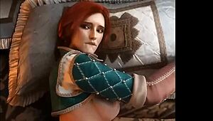 the witcher game in anime style